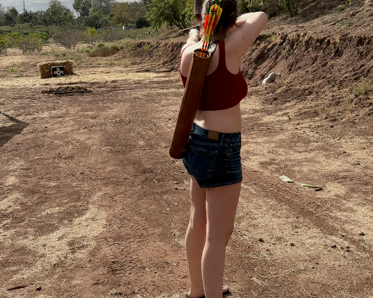 Archery lessons at Ortega Family Ranch
